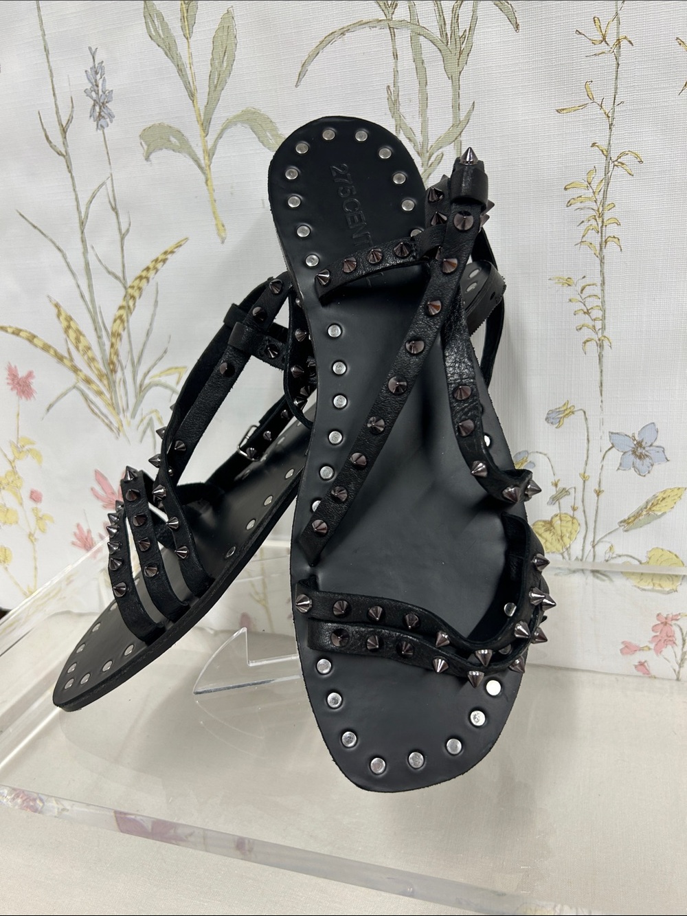 Black Studded Strappy Women’s Gladiator Sandals